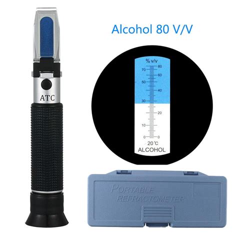 refractometer test alcohol|alcohol concentration tester in drink.